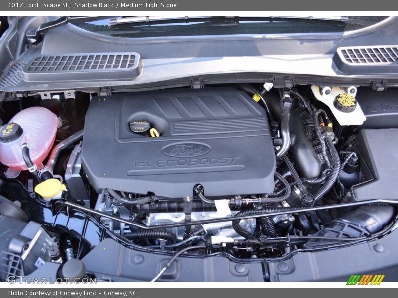 Shadow Black / Medium Light Stone 2017 Ford Escape SE