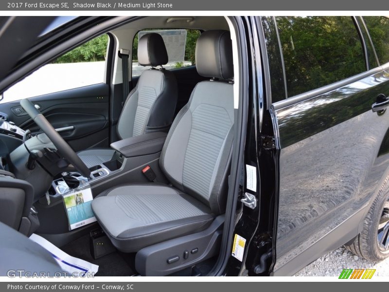 Shadow Black / Medium Light Stone 2017 Ford Escape SE