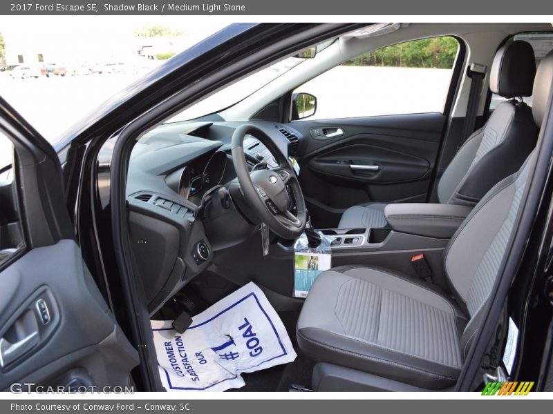 Shadow Black / Medium Light Stone 2017 Ford Escape SE