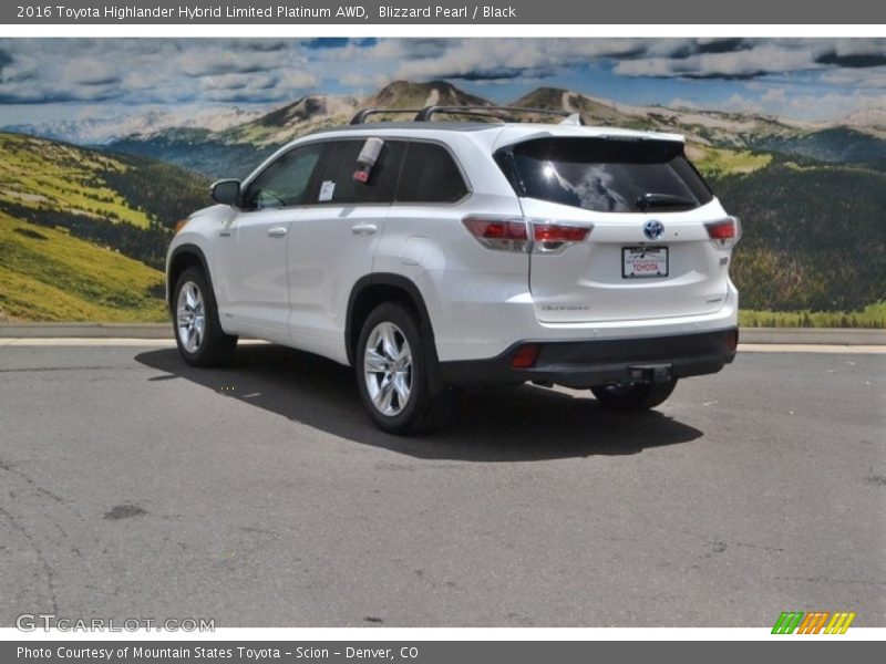 Blizzard Pearl / Black 2016 Toyota Highlander Hybrid Limited Platinum AWD