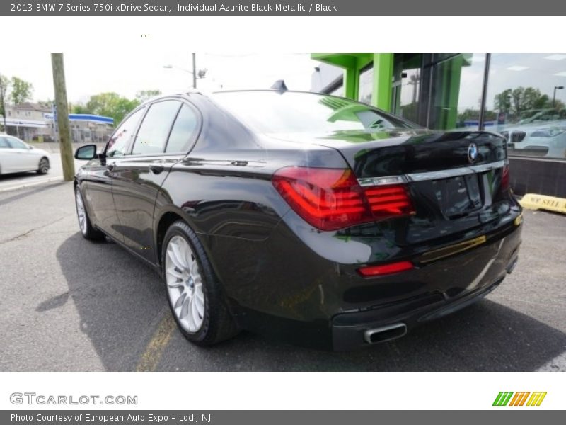 Individual Azurite Black Metallic / Black 2013 BMW 7 Series 750i xDrive Sedan