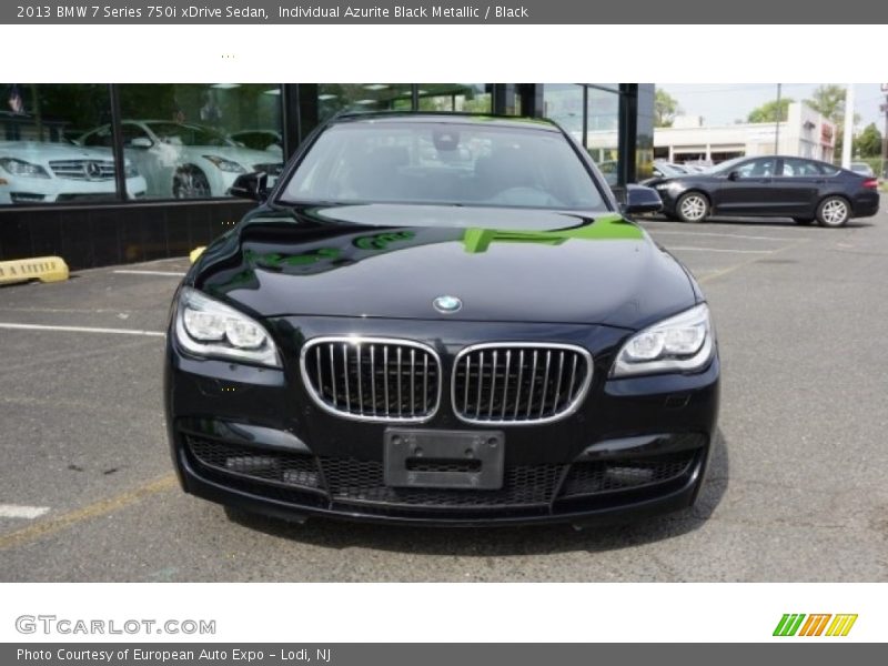 Individual Azurite Black Metallic / Black 2013 BMW 7 Series 750i xDrive Sedan