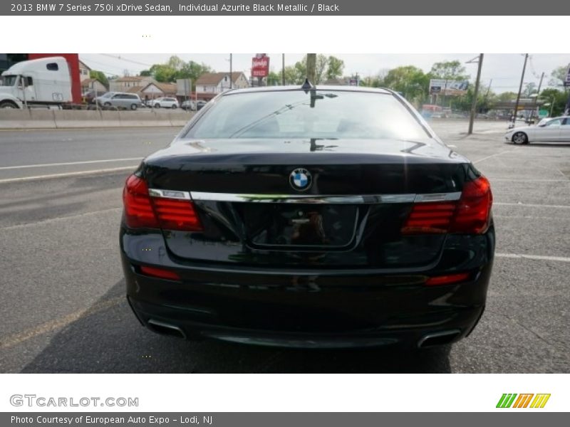 Individual Azurite Black Metallic / Black 2013 BMW 7 Series 750i xDrive Sedan