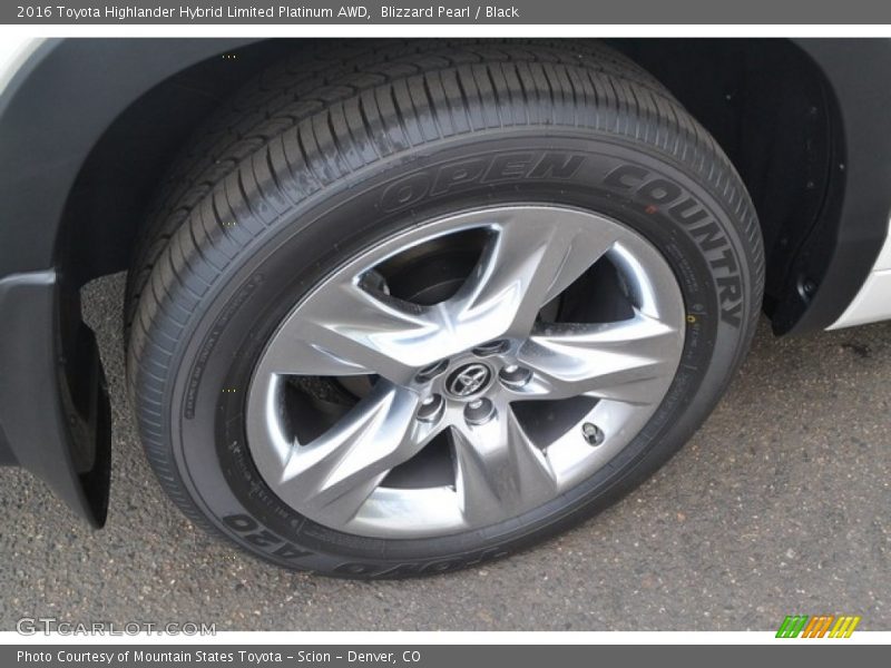 Blizzard Pearl / Black 2016 Toyota Highlander Hybrid Limited Platinum AWD