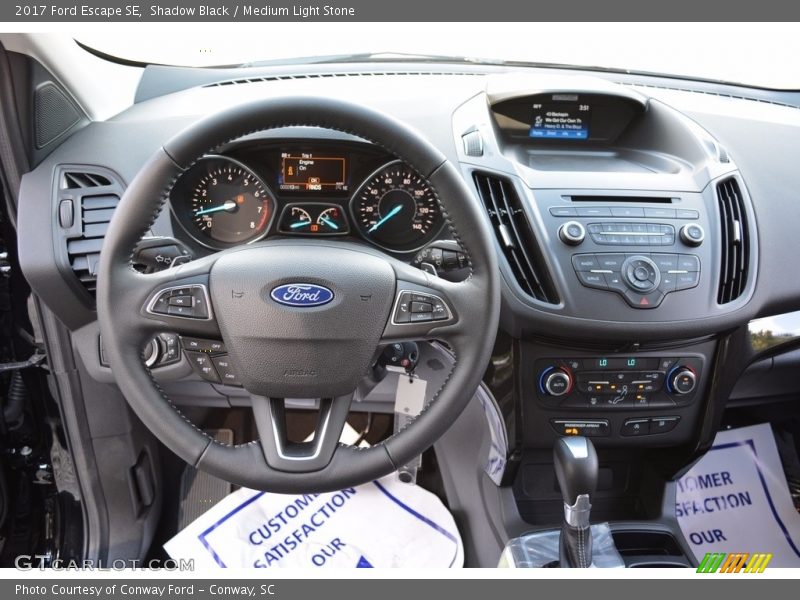 Shadow Black / Medium Light Stone 2017 Ford Escape SE