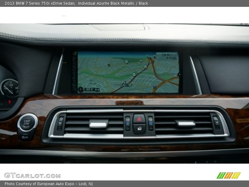 Individual Azurite Black Metallic / Black 2013 BMW 7 Series 750i xDrive Sedan