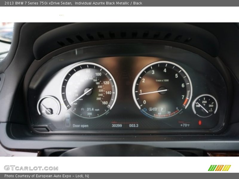 Individual Azurite Black Metallic / Black 2013 BMW 7 Series 750i xDrive Sedan