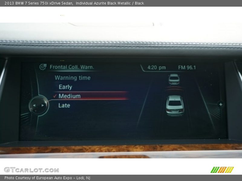 Individual Azurite Black Metallic / Black 2013 BMW 7 Series 750i xDrive Sedan