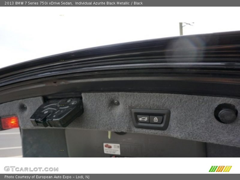 Individual Azurite Black Metallic / Black 2013 BMW 7 Series 750i xDrive Sedan