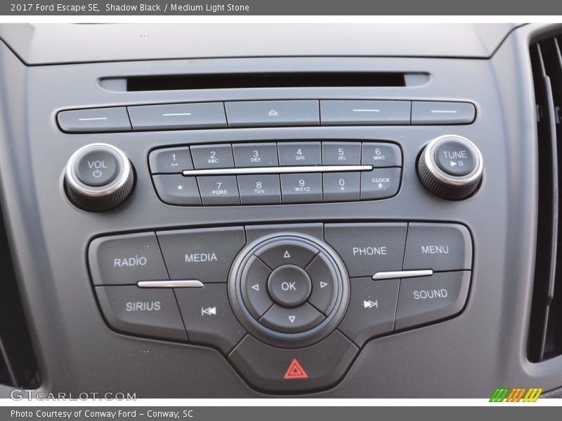 Shadow Black / Medium Light Stone 2017 Ford Escape SE