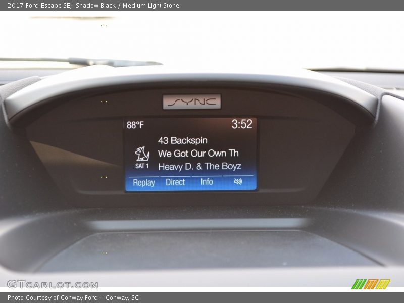 Shadow Black / Medium Light Stone 2017 Ford Escape SE