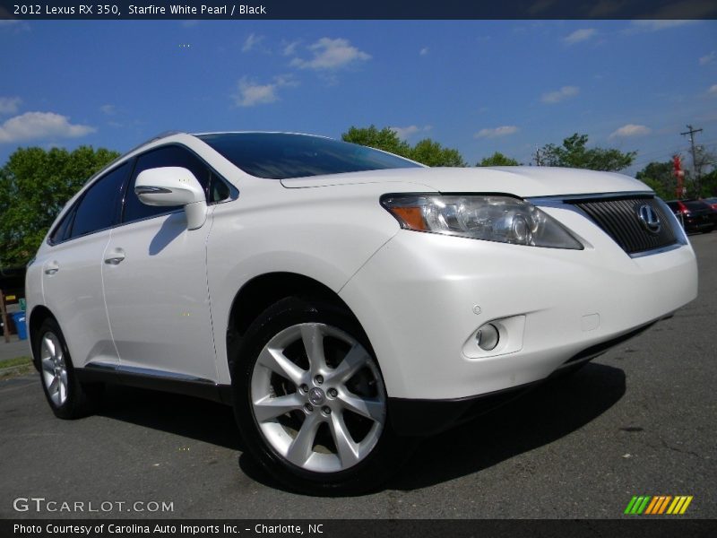 Starfire White Pearl / Black 2012 Lexus RX 350