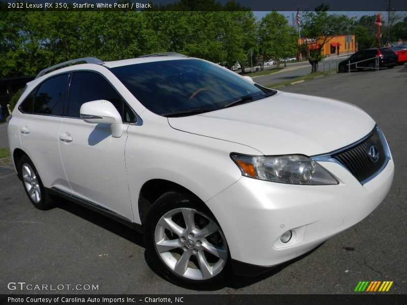 Starfire White Pearl / Black 2012 Lexus RX 350