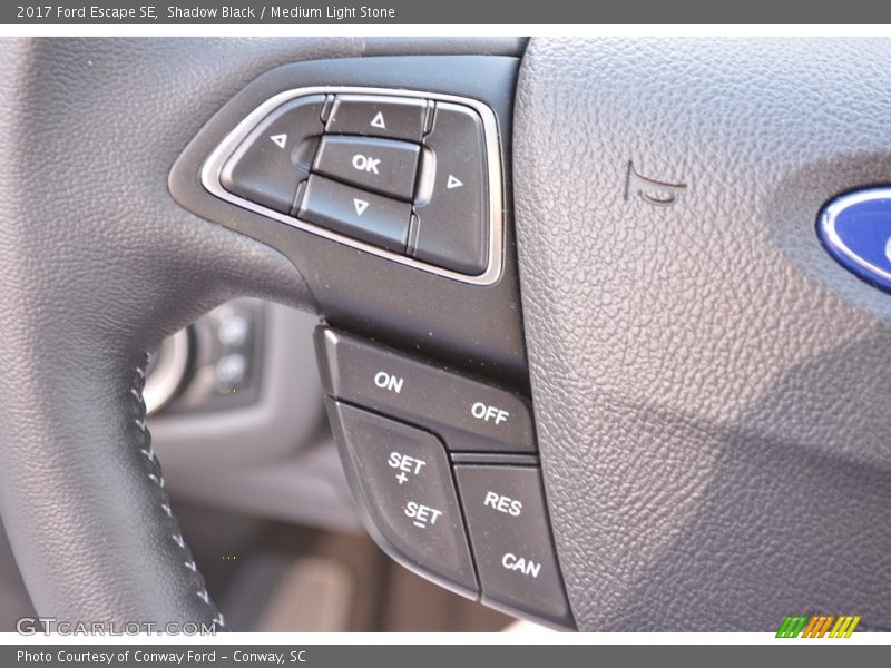 Shadow Black / Medium Light Stone 2017 Ford Escape SE