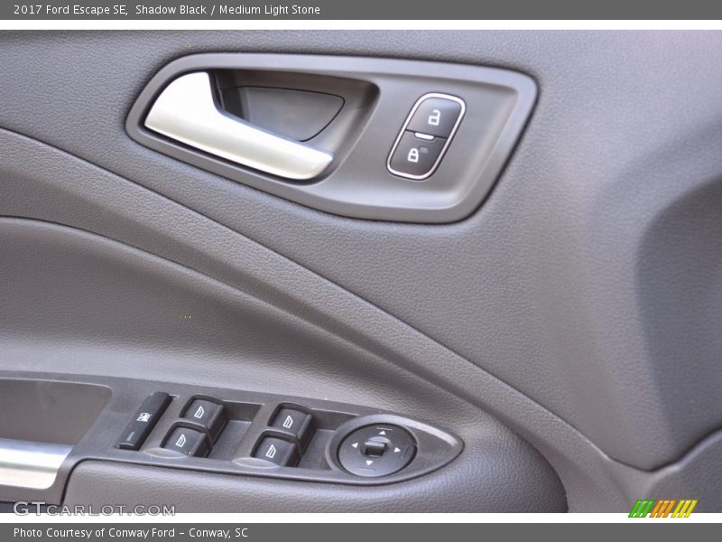 Shadow Black / Medium Light Stone 2017 Ford Escape SE