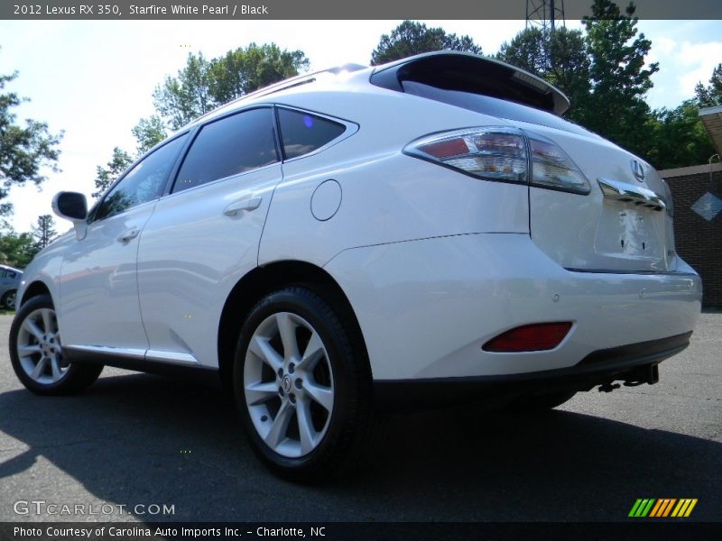 Starfire White Pearl / Black 2012 Lexus RX 350
