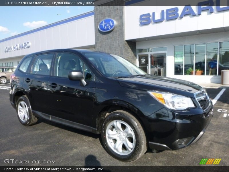 Crystal Black Silica / Black 2016 Subaru Forester 2.5i