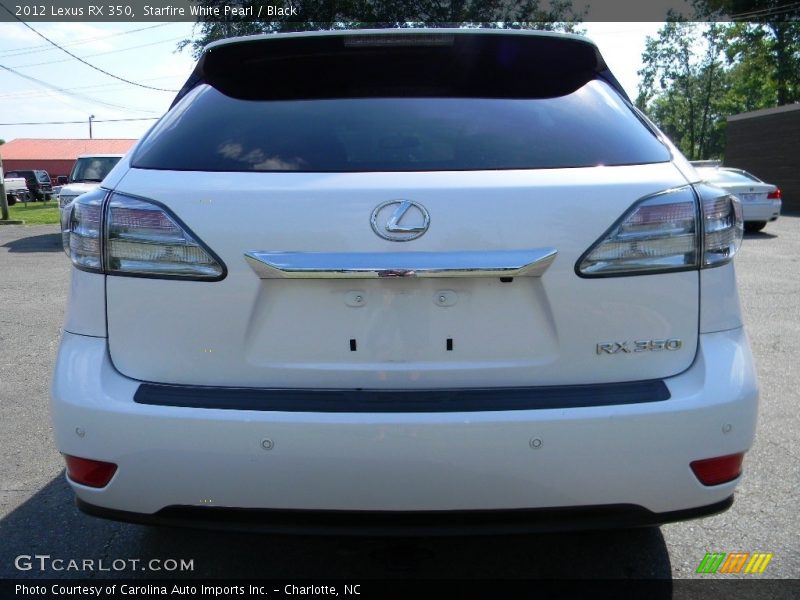 Starfire White Pearl / Black 2012 Lexus RX 350