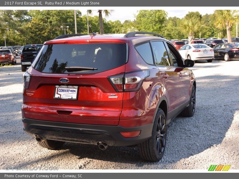 Ruby Red / Medium Light Stone 2017 Ford Escape SE