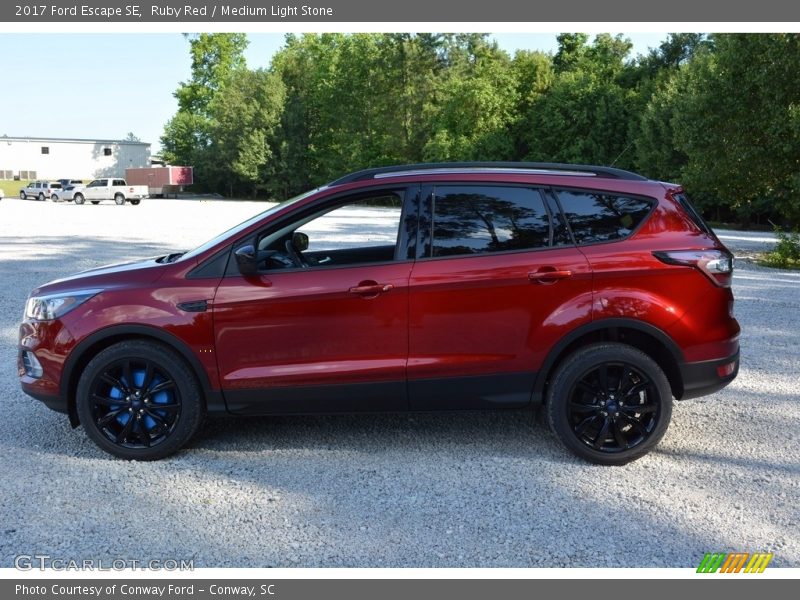 Ruby Red / Medium Light Stone 2017 Ford Escape SE