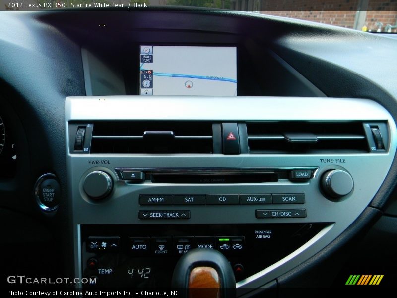 Starfire White Pearl / Black 2012 Lexus RX 350