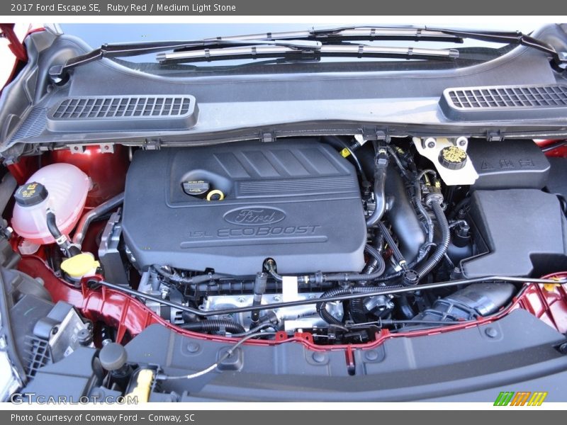 Ruby Red / Medium Light Stone 2017 Ford Escape SE