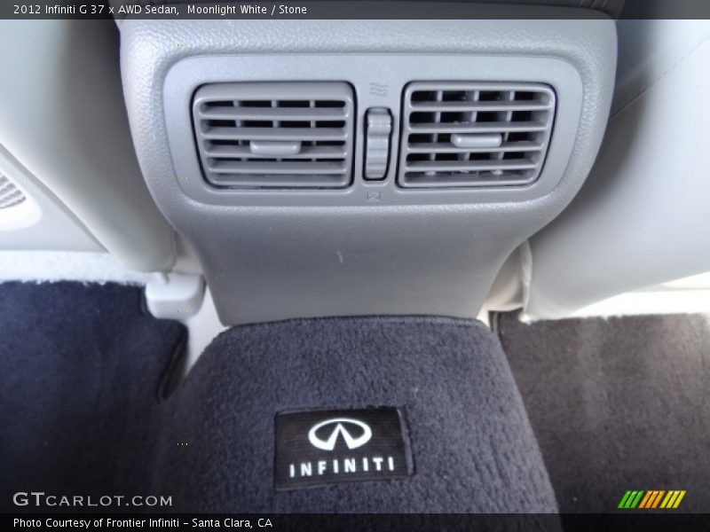 Moonlight White / Stone 2012 Infiniti G 37 x AWD Sedan