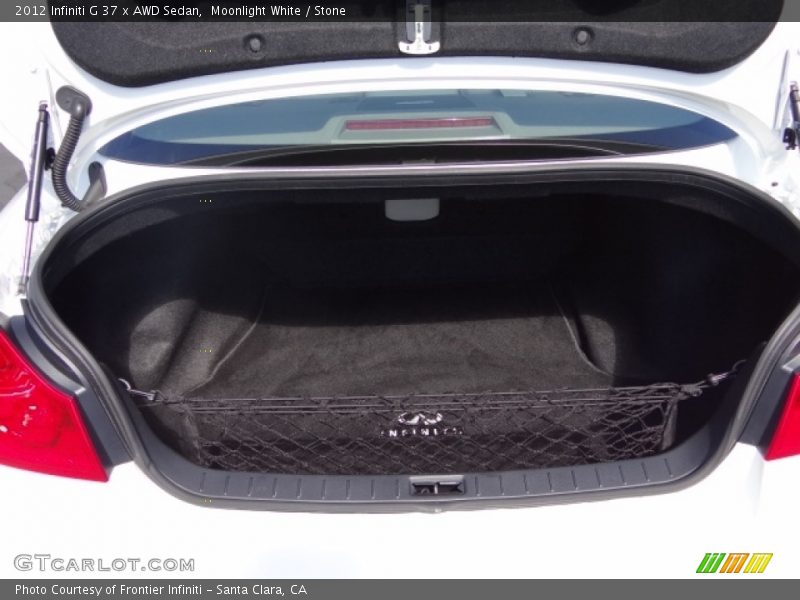 Moonlight White / Stone 2012 Infiniti G 37 x AWD Sedan
