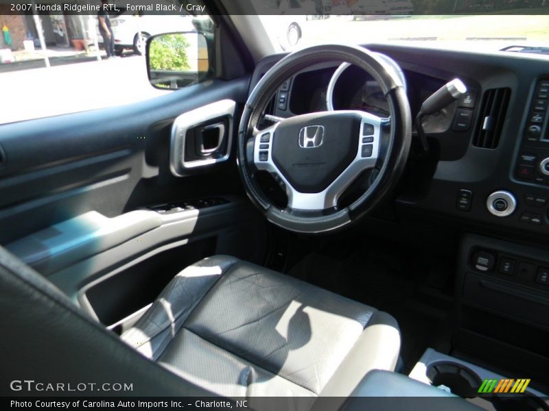 Formal Black / Gray 2007 Honda Ridgeline RTL