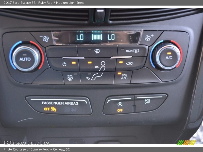 Ruby Red / Medium Light Stone 2017 Ford Escape SE