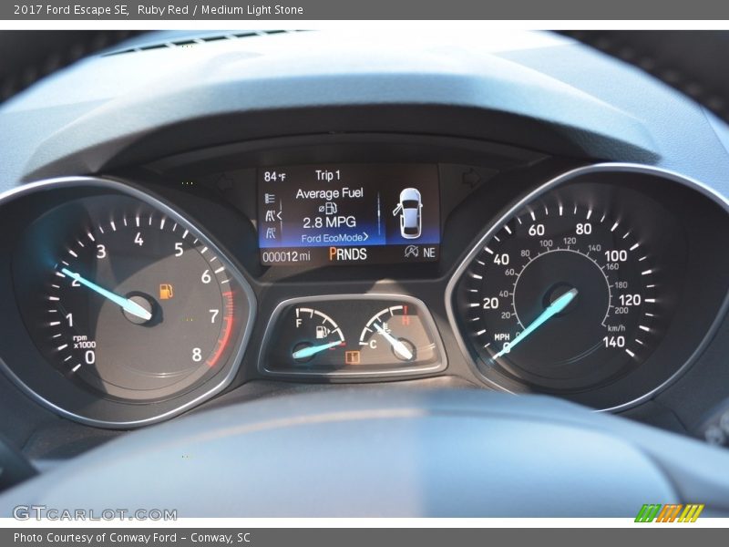 Ruby Red / Medium Light Stone 2017 Ford Escape SE