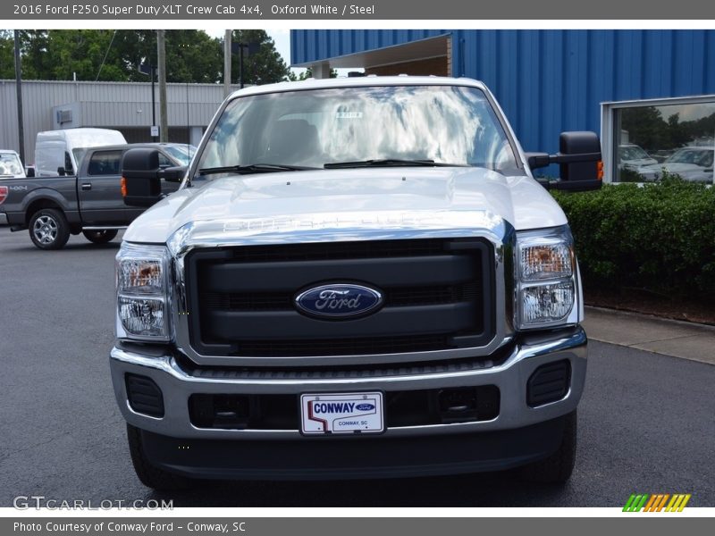 Oxford White / Steel 2016 Ford F250 Super Duty XLT Crew Cab 4x4