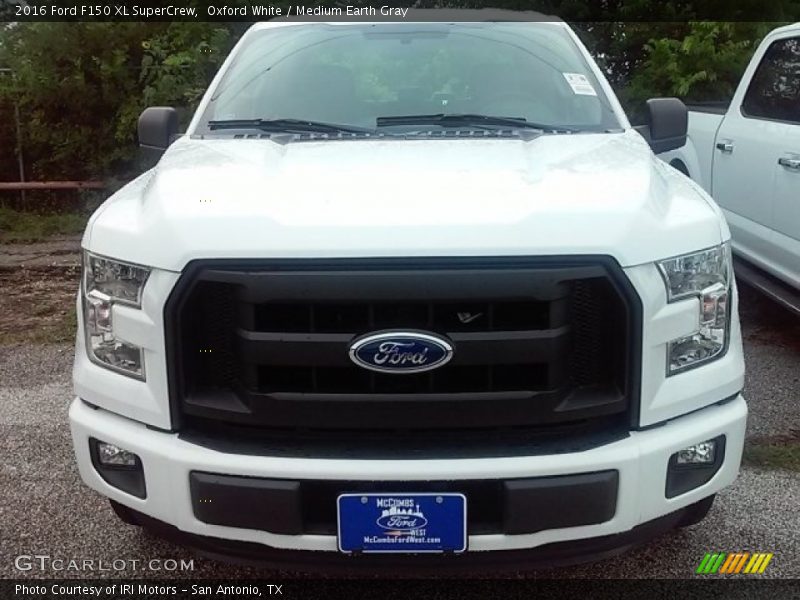 Oxford White / Medium Earth Gray 2016 Ford F150 XL SuperCrew