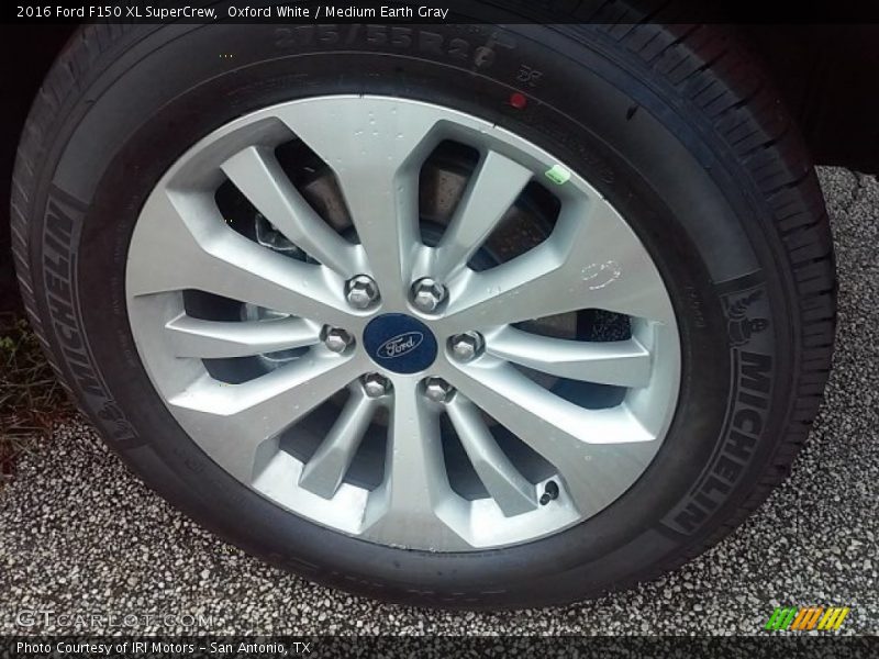 Oxford White / Medium Earth Gray 2016 Ford F150 XL SuperCrew