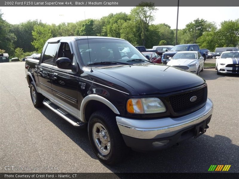 Black / Medium Graphite 2002 Ford F150 Lariat SuperCrew 4x4
