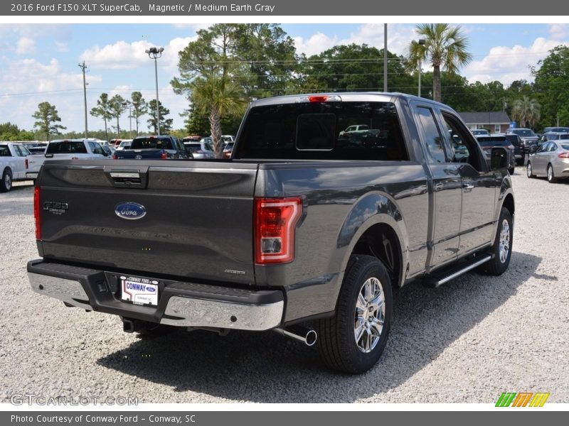 Magnetic / Medium Earth Gray 2016 Ford F150 XLT SuperCab