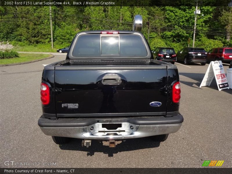 Black / Medium Graphite 2002 Ford F150 Lariat SuperCrew 4x4