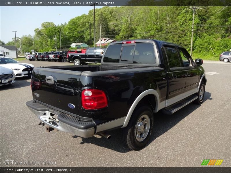 Black / Medium Graphite 2002 Ford F150 Lariat SuperCrew 4x4