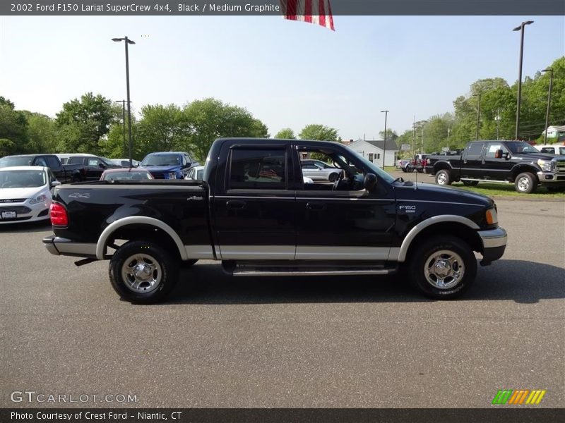 Black / Medium Graphite 2002 Ford F150 Lariat SuperCrew 4x4