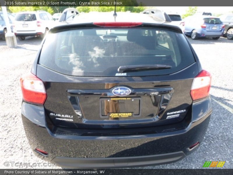 Crystal Black Silica / Black 2016 Subaru Impreza 2.0i Sport Premium