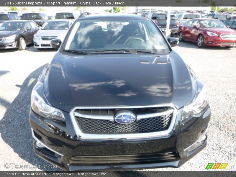 Crystal Black Silica / Black 2016 Subaru Impreza 2.0i Sport Premium