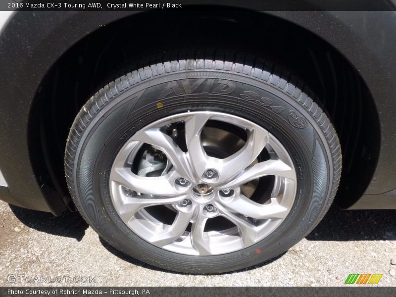 Crystal White Pearl / Black 2016 Mazda CX-3 Touring AWD