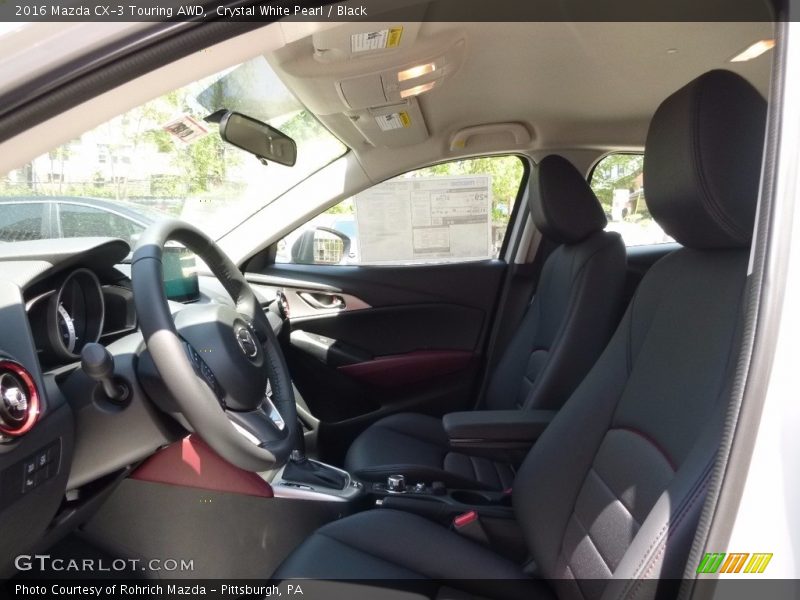 Crystal White Pearl / Black 2016 Mazda CX-3 Touring AWD
