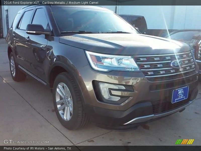 Caribou Metallic / Medium Light Camel 2016 Ford Explorer XLT