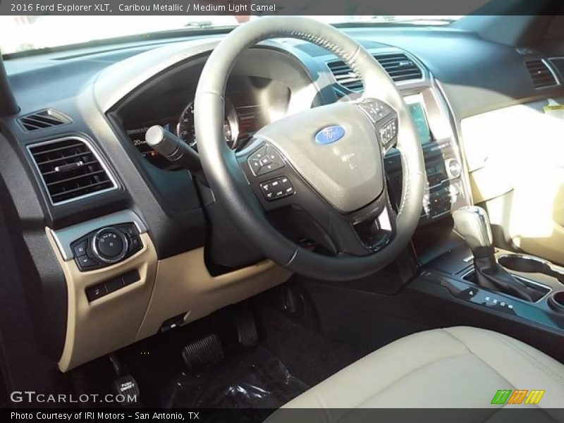Caribou Metallic / Medium Light Camel 2016 Ford Explorer XLT