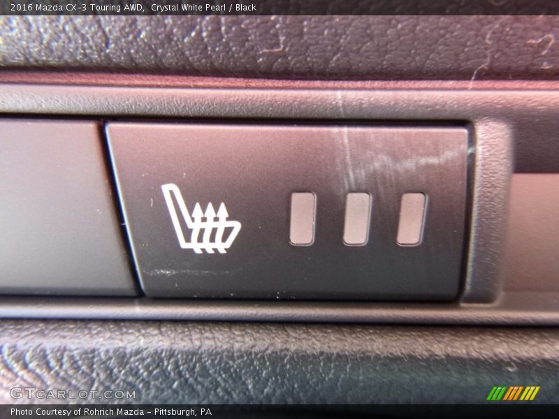 Crystal White Pearl / Black 2016 Mazda CX-3 Touring AWD