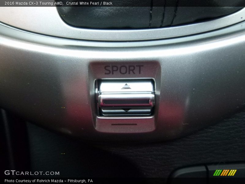 Crystal White Pearl / Black 2016 Mazda CX-3 Touring AWD