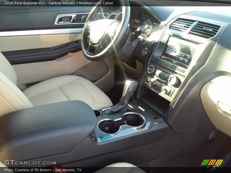 Caribou Metallic / Medium Light Camel 2016 Ford Explorer XLT