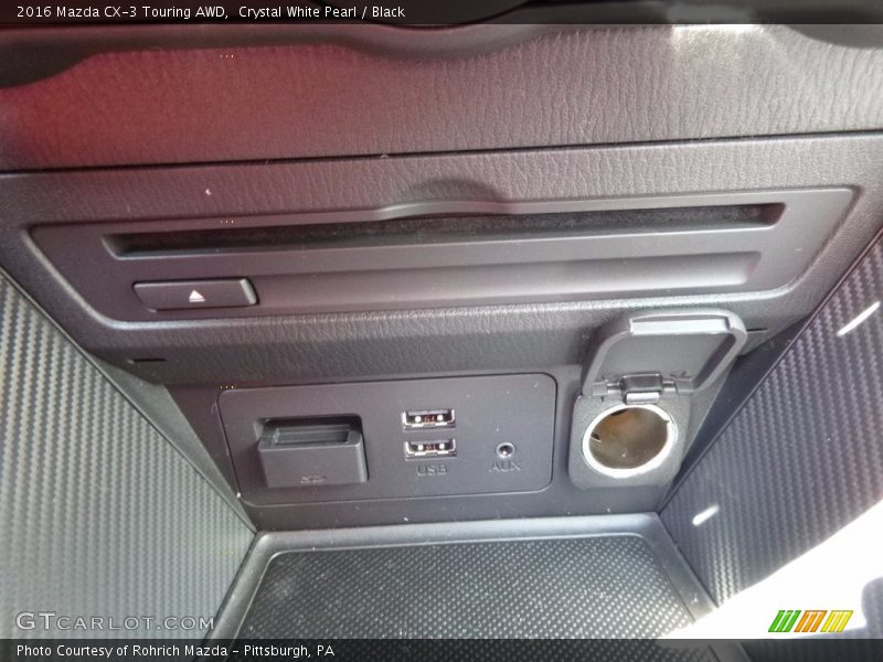 Crystal White Pearl / Black 2016 Mazda CX-3 Touring AWD