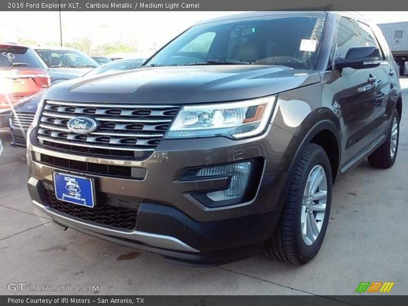 Caribou Metallic / Medium Light Camel 2016 Ford Explorer XLT